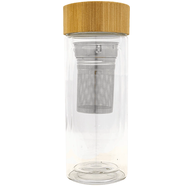 Üveg teáskanna szűrővel