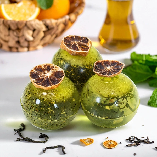 Izomalt tea golyók, mint elegáns ajándékötlet