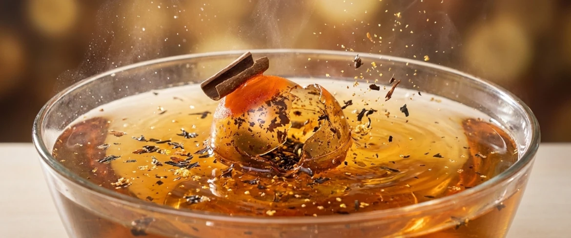 Oldódó teabomba – kristálytea forró vízben