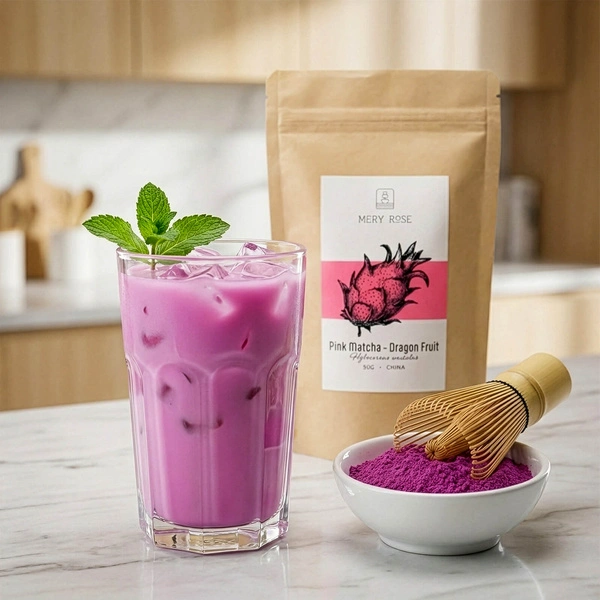 Mary Rose Pink Matcha - porított sárkánygyümölcs