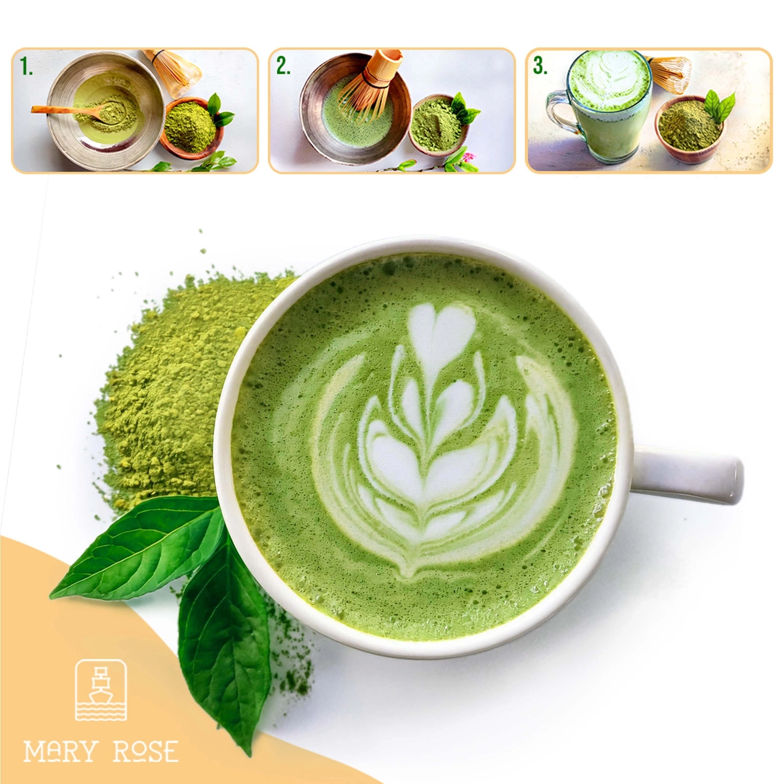 Hogyan készítsünk matcha lattét lépésről lépésre