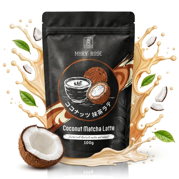 Mary Rose kókuszos matcha latte – matcha kókusztejjel.