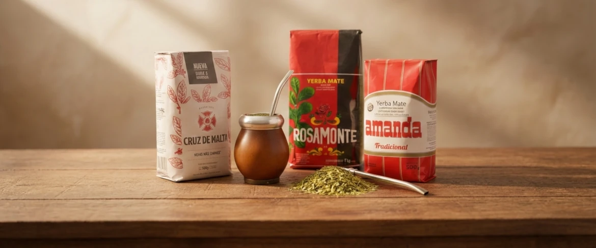 Klasszikus argentin yerba mate márkák – Amanda, Rosamonte és Cruz de Malta