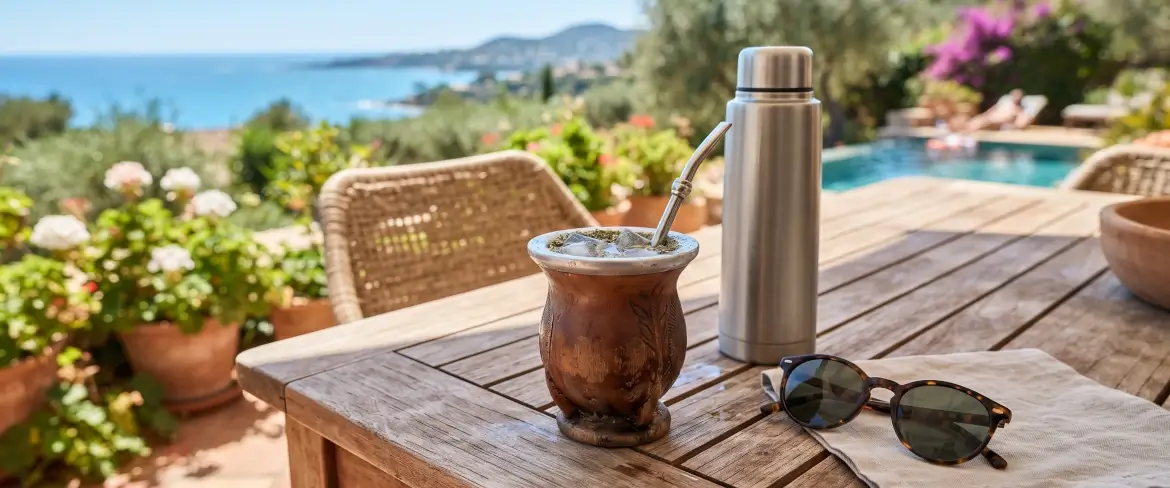 Nyári kikapcsolódás a teraszon, termosz és mate-tök kíséretében