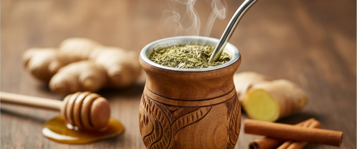 Yerba mate gyömbérrel