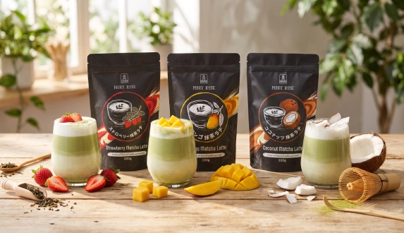 Mary Rose matcha latte – gyümölcsös és kókuszos ízesítésű matcha