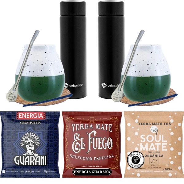 Yerba Mate induló készlet Thermos 3x50g párnak