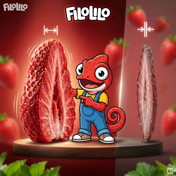 FiloLilo – Liofilizált eper (szeletek) 20 g