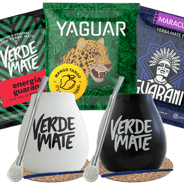 Yerba Mate Green Matero bombilla készlet két személyre