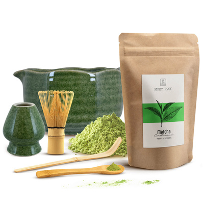 Matcha tea főzőkészlet: matcha 100g + kiegészítők