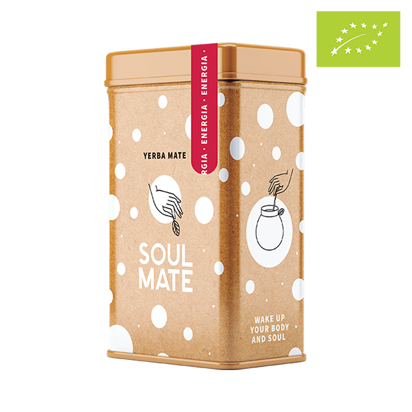 Yerbera – Fém doboz + Soul Mate Orgánica Energia 0,5 kg