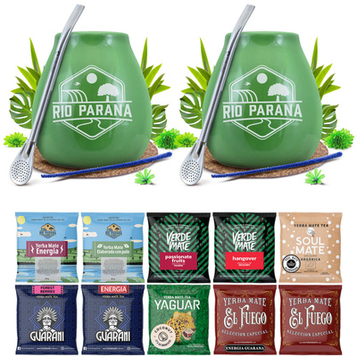 Yerba Mate készlet két személyre Kalácsa Bombilla