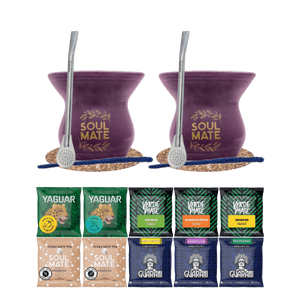 Yerba Mate készlet 10x50g 2x Mate Tökre + 2x Bombilla