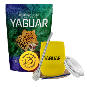 Yerba Mate készlet: Yaguar Mango Tango 500g + TermoLid + Bombilla