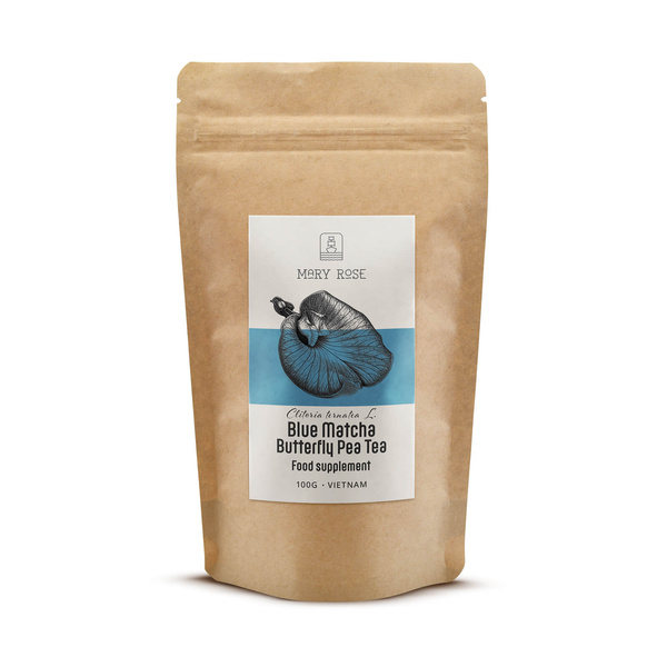 Mary Rose – Blue Matcha – Butterfly Pea Tea (por) 100 g