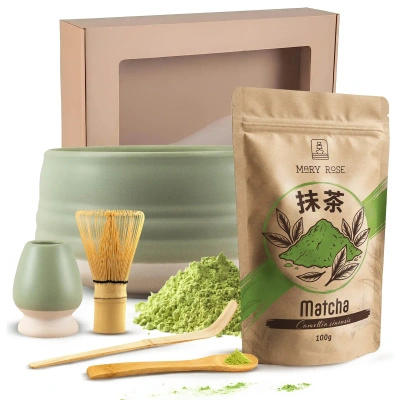 Matcha tea készítő ajándék készlet