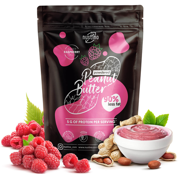 Nustino – Porított mogyoróvaj – Raspberry (cukor hozzáadása nélkül) 400 g