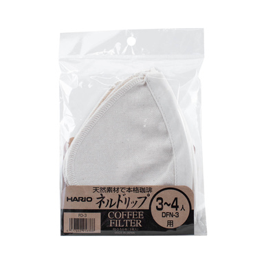 Vászon kávészűrők – Hario Woodneck Drip Pot 3 Cup (3 db)