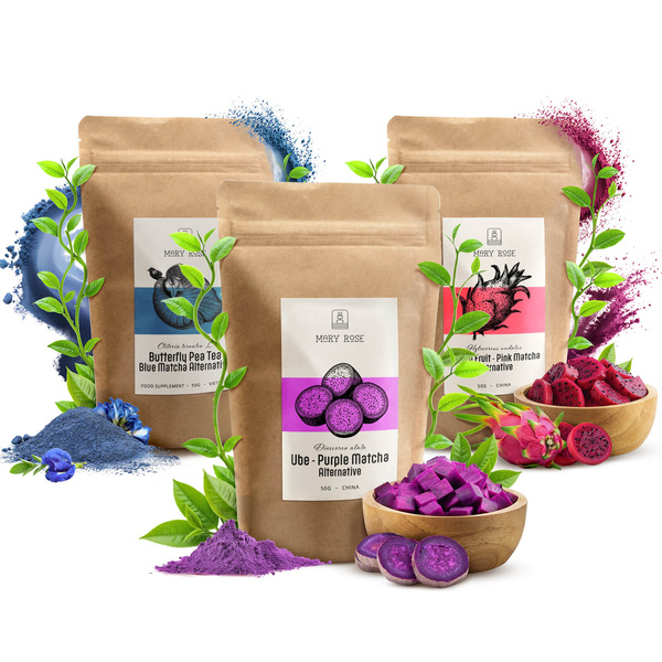 Színes matcha válogatás: Blue Matcha + Pink Matcha + Purple Matcha