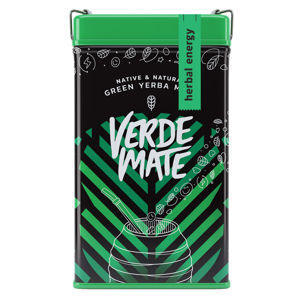 Yerbera – Fém doboz + Verde Mate Green Herbal Energy 0,5 kg
