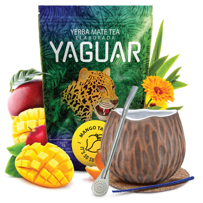 Yerba Mate készlet Yaguar 500g 0,5kg Mate Tök + Bombilla