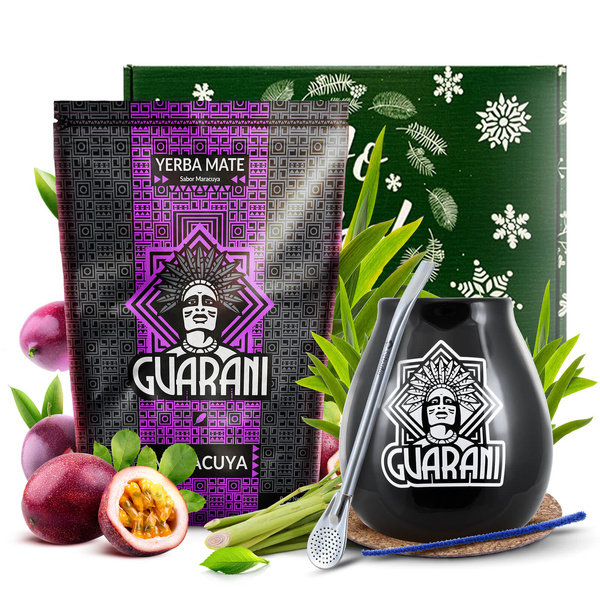 Ajándékkészlet Yerba Mate Guarani Maracuya 0,5kg