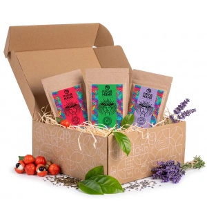 Ajándékcsomag Guayusa Pachamama: Pure + Lavanda + Energia 3x100g