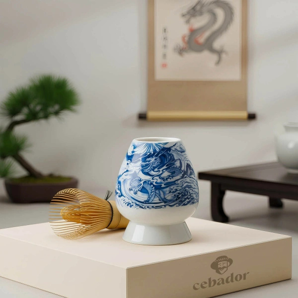 Ceremoniái matcha teafőző készlet: japán BIO matcha 30g + kiegészítők