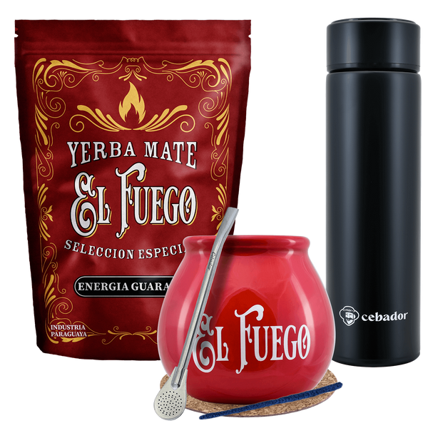 Yerba Mate El Fuego MOC 500g-os kalabász termosz készlet