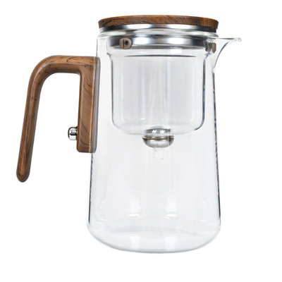Üveg teáskanna mágneses szűrővel, 800 ml