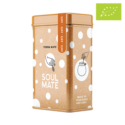 Yerbera – Fém doboz + Soul Mate Orgánica Anís 0,5 kg