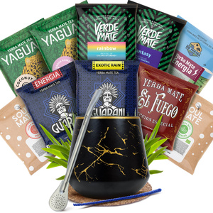 Set Yerba Mate: campioni 10x50g Tazza di mate + Bombilla