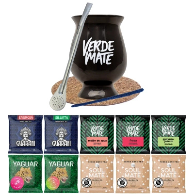Starter szett Bombilla Mate csésze + Yerba Verde Mate zöld