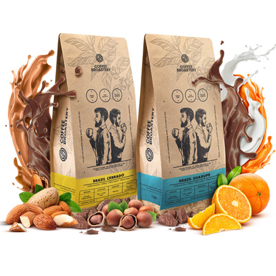 Készlet Bro Coffee Roastery Brazil Cerrado + Brazil Guaxupe 2x1kg (2kg)