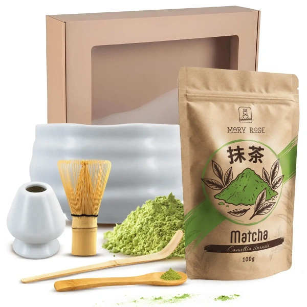 Matcha tea készítő ajándék készlet