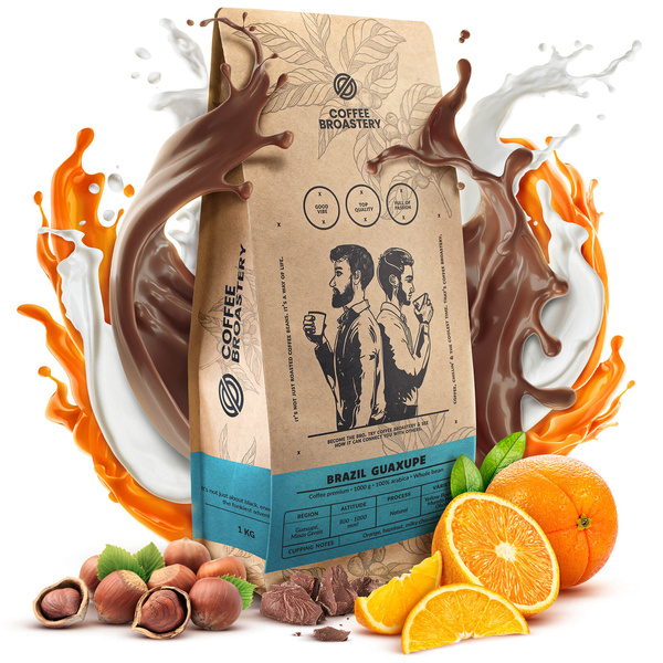 Bro Coffee Roastery - Egész kávébabos Brazil Guaxupe Premium 1kg