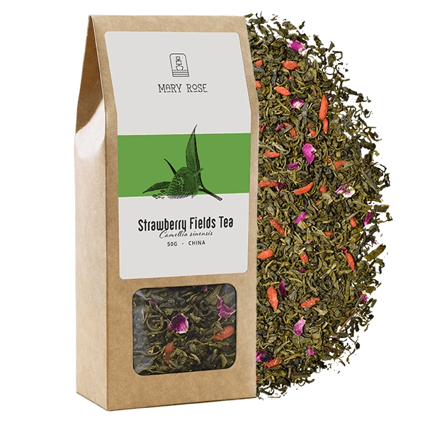 Mary Rose - Strawberry Fields zöld tea - 50g