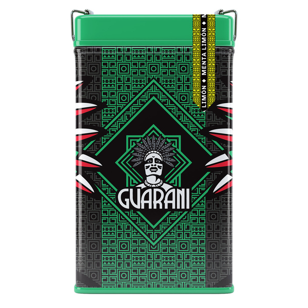 Yerbera – Fém doboz + Guarani Menta Limón 0,5 kg