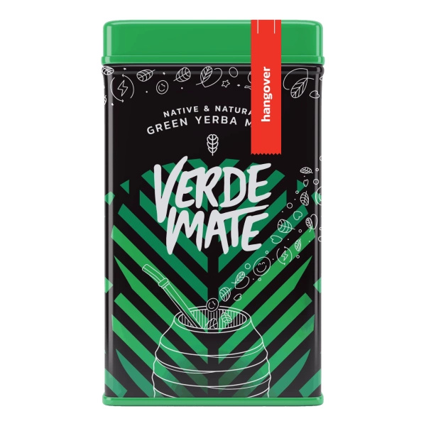 Yerbera – Fém doboz + Verde Mate Green Hangover 0,5 kg