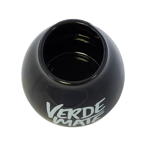 Kerámia matétök Verde Mate logóval (fekete) 350 ml