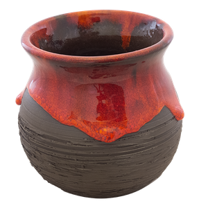 ARCILLA piros mate teáscsésze 