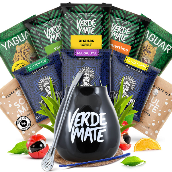 Yerba Mate készlet 10x50g Mate Tökre + Bombilla