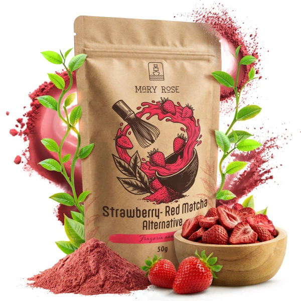 Mary Rose – Red Matcha Alternative – Eper (por) 50 g