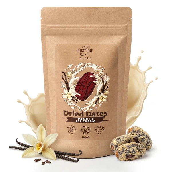 Nustino Bites – Szárított Datolya – Vanilla Ice Cream 100 g