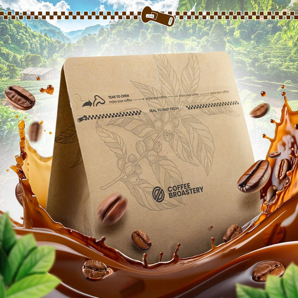 Bro Coffee Roastery - Egész kávébabos Amico dall'Italia Espresso Roast 1kg