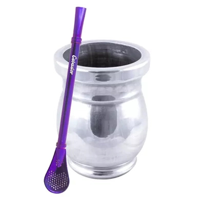 Palo Santo Mate csésze + Bombilla Gringo Violet