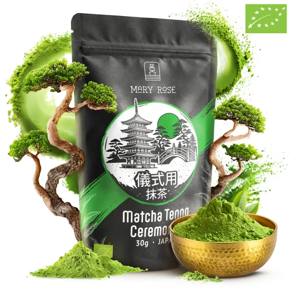 Mary Rose – Japán Matcha Tenno zöld tea (BIO) Ceremoniális 30 g