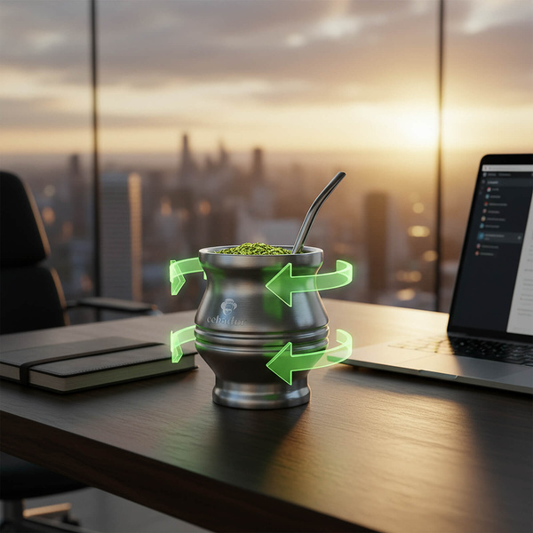 TermoColador – termosbögre yerba matéhoz – 190 ml (ezüst)