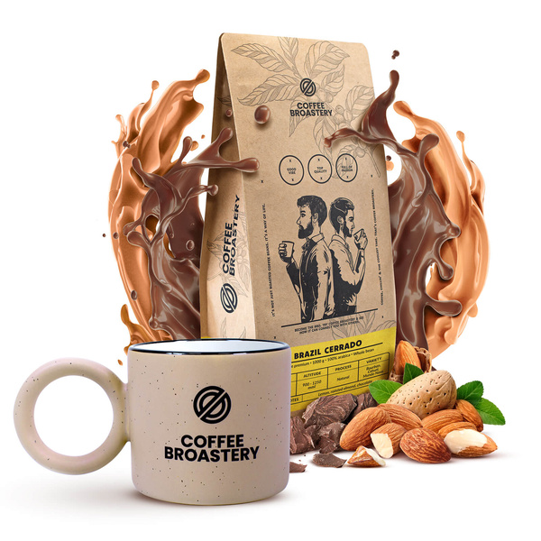 Bro Coffee Roastery szett: Brazil Cerrado kávé + bögre
