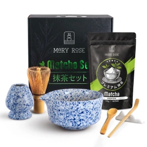 Ajándékcsomag: prémium japán matcha + matchawan + bambuszkiegészítők